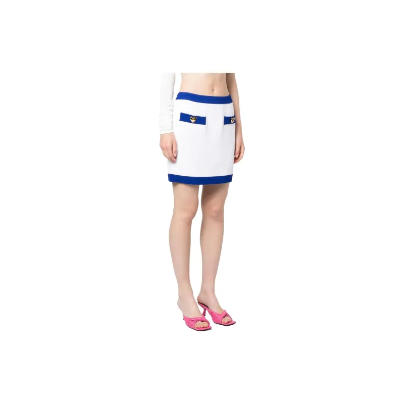MOSCHINO FW23 Casual Short Skirts Women's White-3