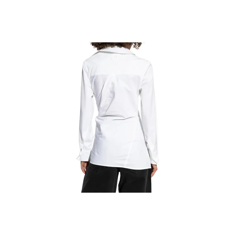Jacquemus Asymmetric Hem Slim Fit Shirt-2