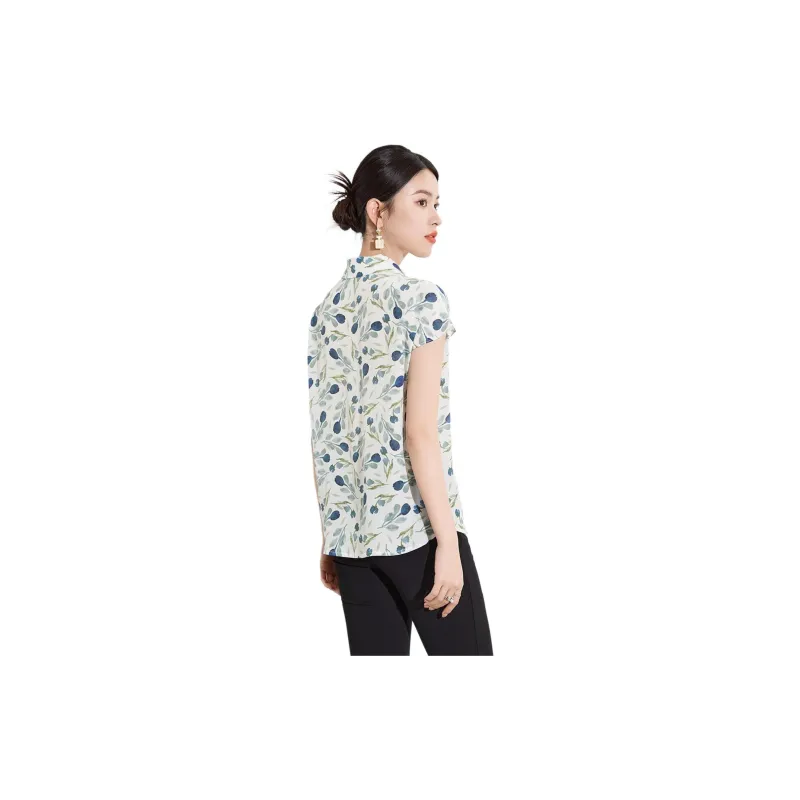 Yi Mengyuan Silk Shirt Women's Image Color-2