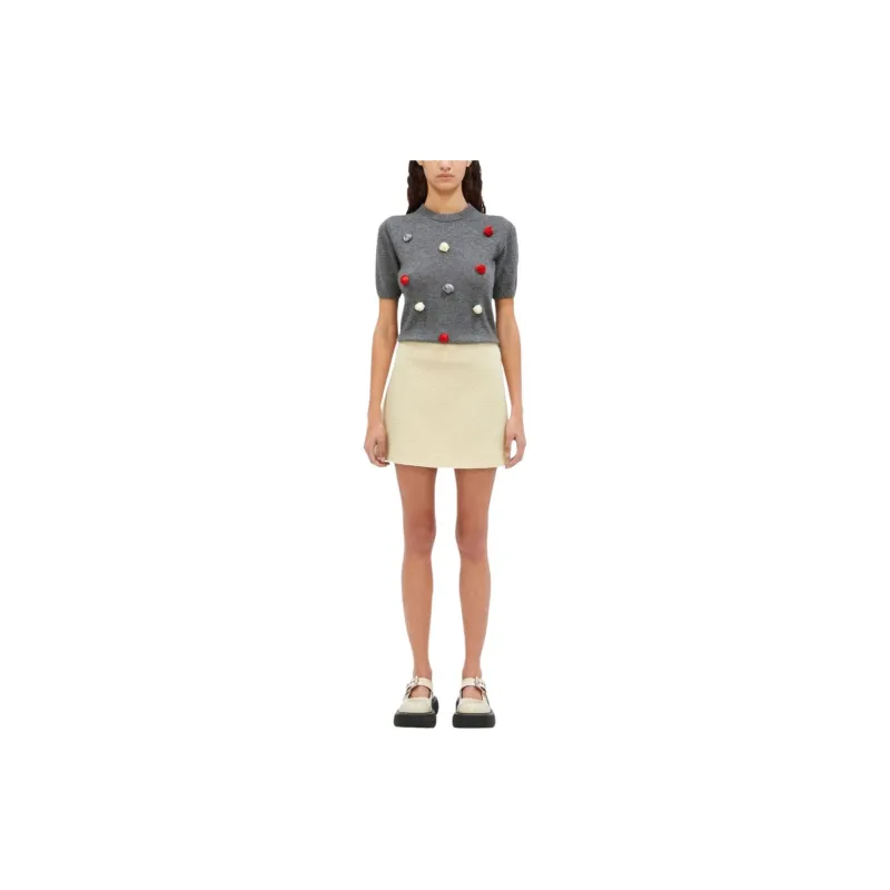 MSGM Wool Mini Skirt-1