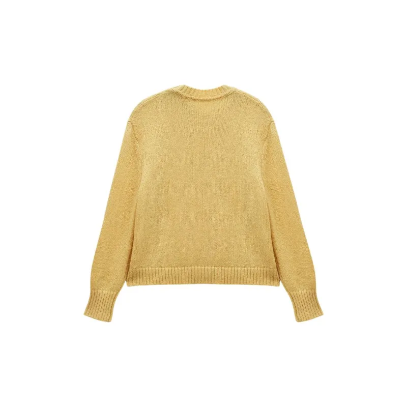 INSUN Sweater Women's Light Yellow-1