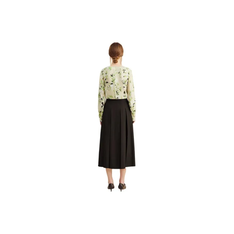 Yiner Shirt Women's Light Yellow Green-1