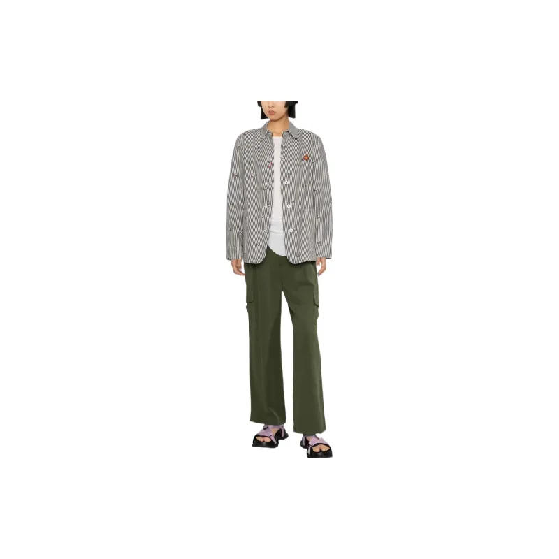 KENZO Rinsed Striped Workwear Jacket-1