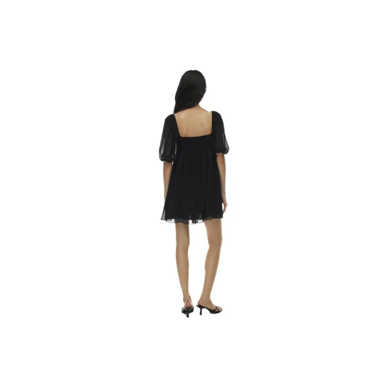 ARITZIA Wilfred Circus Dress Short-Sleeved Dresses Women's Black-3
