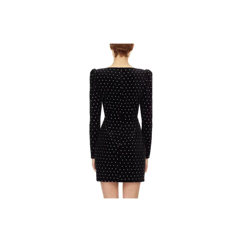 Self portrait Long Sleeved Dresses Women's Classic Black-2