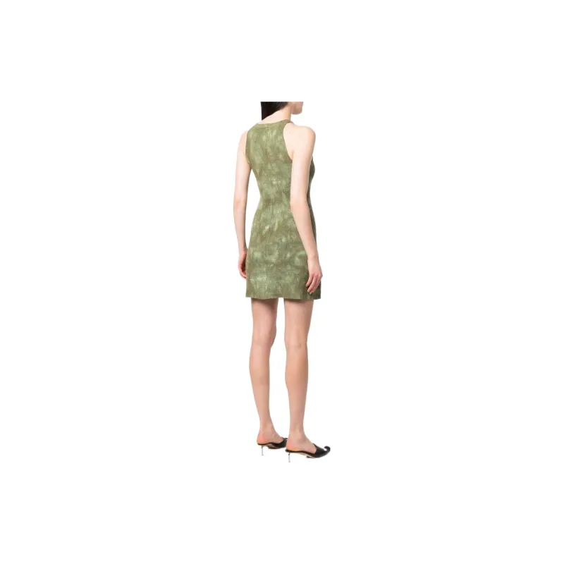DIESEL Sleeveless Dresses Women's Green-2