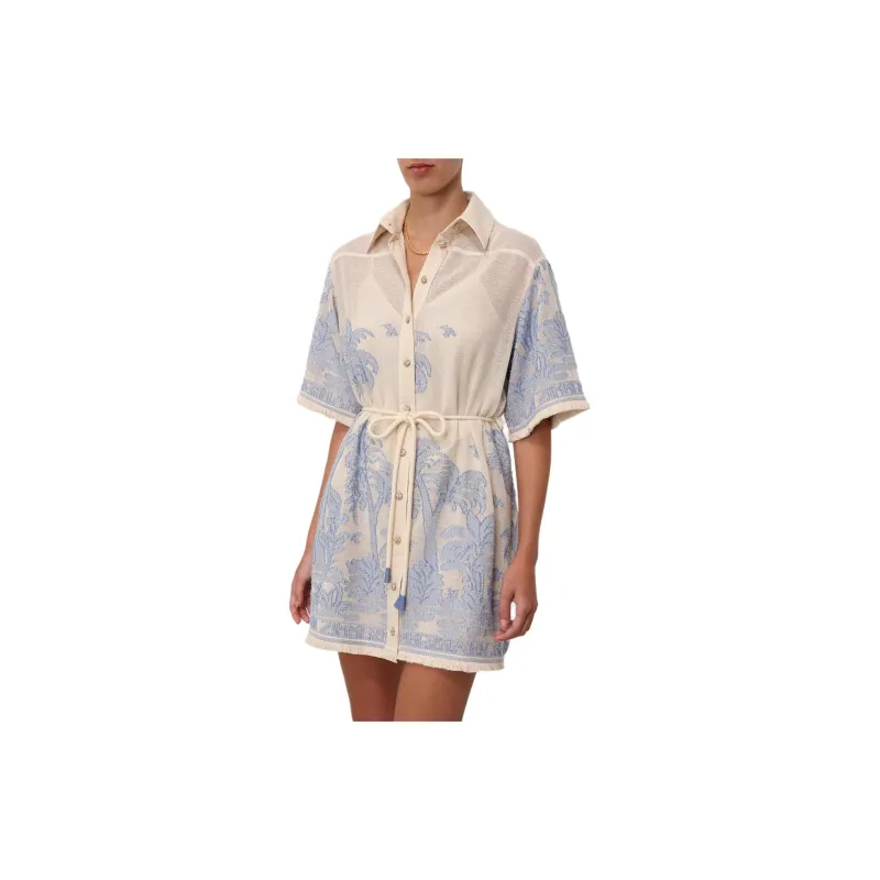 Zimmermann Ottie Belted Mini Dress-7