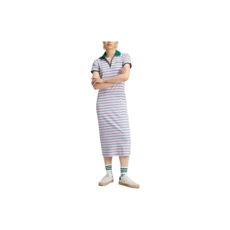 Adidas Originals Short Sleeved Dresses Women's Multicolor/Happiness Lilac-1