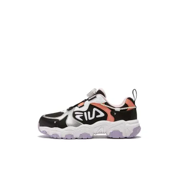 FILA KIDS Cat Paw Low Top Running Shoes Black Purple Kids'