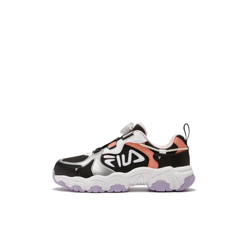 FILA KIDS Cat Paw Low Top Running Shoes Black Purple Kids'