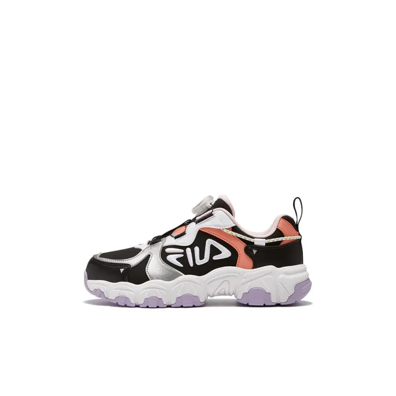 FILA KIDS Cat Paw Low Top Running Shoes Black Purple Kids'-0