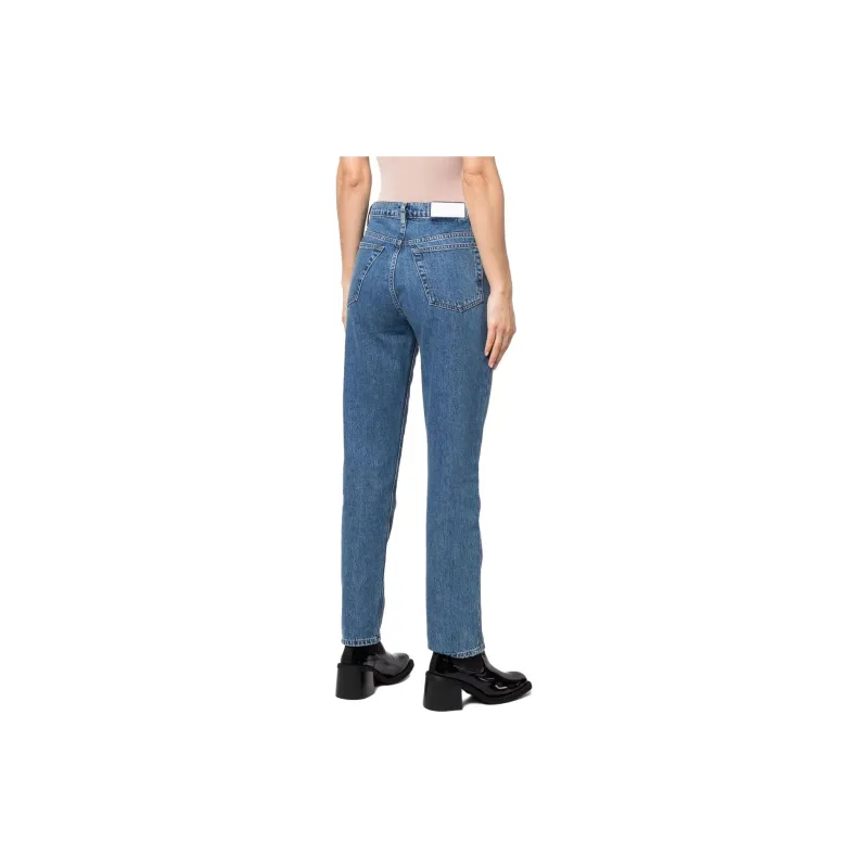RE/DONE Crystal embellished Straight leg Jeans-3