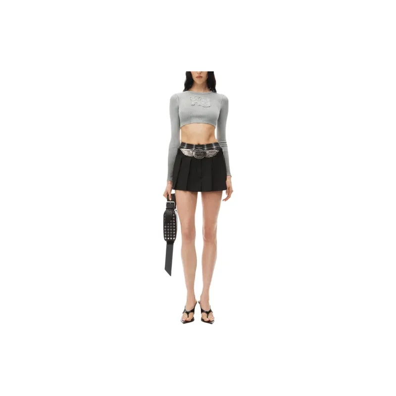 Alexander Wang Cropped Long Sleeve Top-1