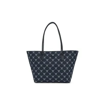 FILA Fabric Tote Bag Shopping Bag Handbag Shoulder Bag Large Size Women's Legend Blue