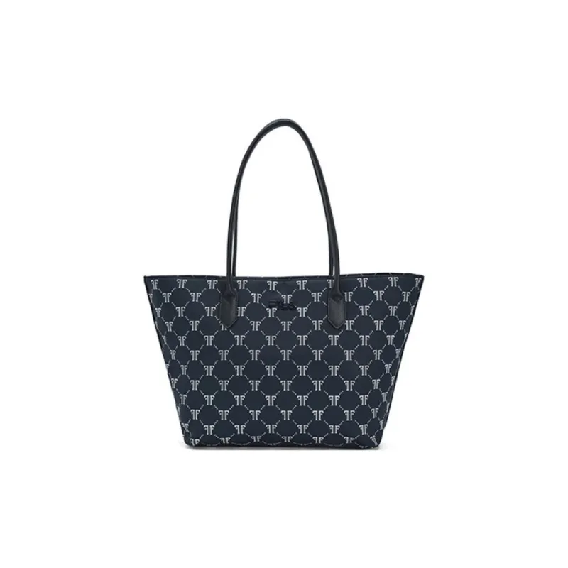 FILA Fabric Tote Bag Shopping Bag Handbag Shoulder Bag Large Size Women's Legend Blue-0