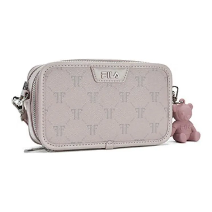 FILA PVC Polyvinyl Chloride Shoulder Bag, Crossbody Bag Regular Women's Light Cameo Brown-1