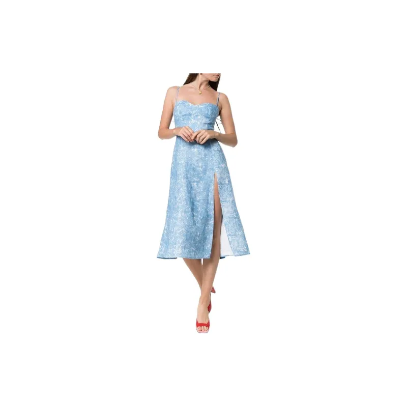 REFORMATION Slip Dresses Women's Light Blue-1