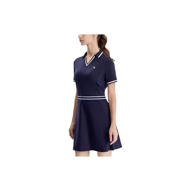 FILA Short Sleeved Dresses Women's Royal Blue-4