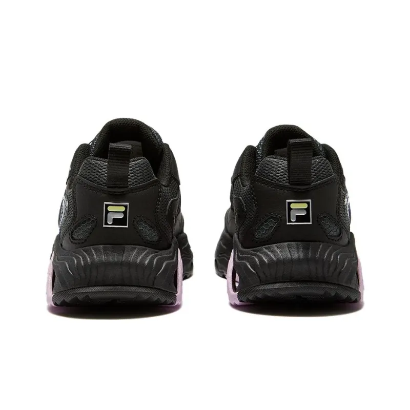 FILA KIDS Cushioning Low Top Kids' Outdoor Shoes Black Purple Teenagers-5