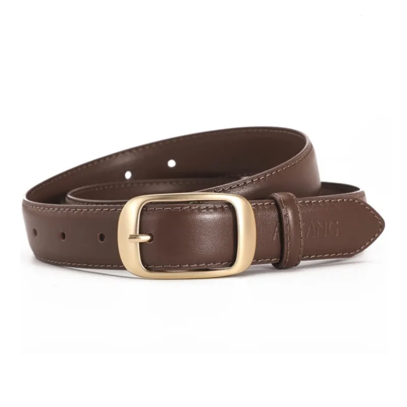 AOKANG Top Grain Cow Leather Belts Women's Multiple Colors Width 2.9cm-8