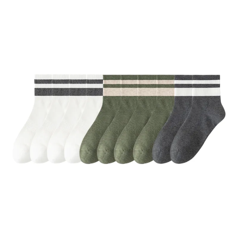 Lan Miao Mid Calf Socks Men's 10 Pack-4