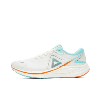 PEAK Cushioning Anti-Slip Wear-Resistant Support Balance Impact-Resistant Rebound Low-Top Running Shoes Men White Blue
