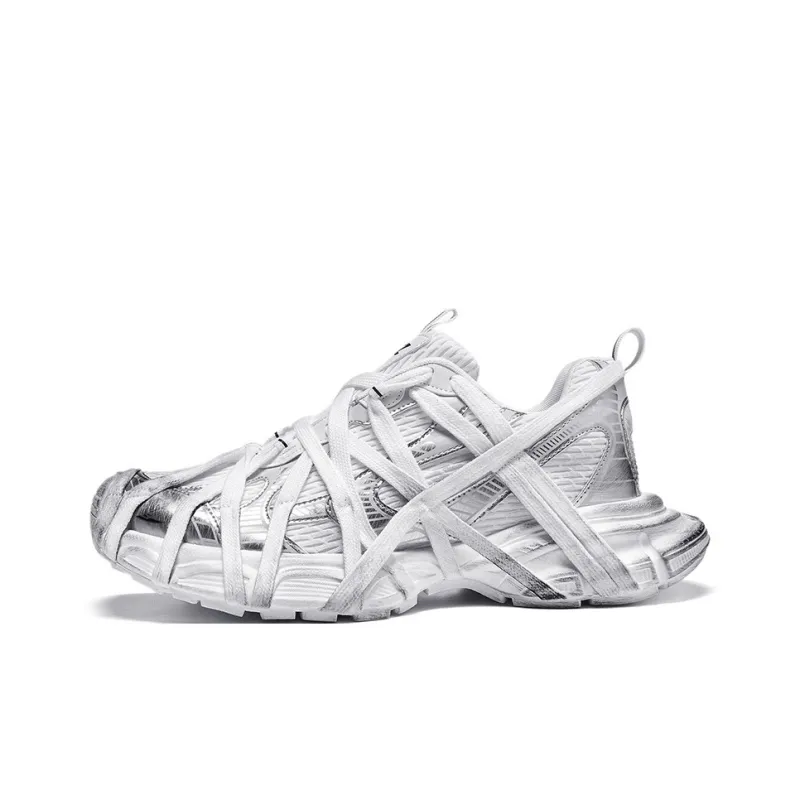 Kuding Abrasion Resistant Slip Resistant Low Top Chunky Sneakers Unisex-4