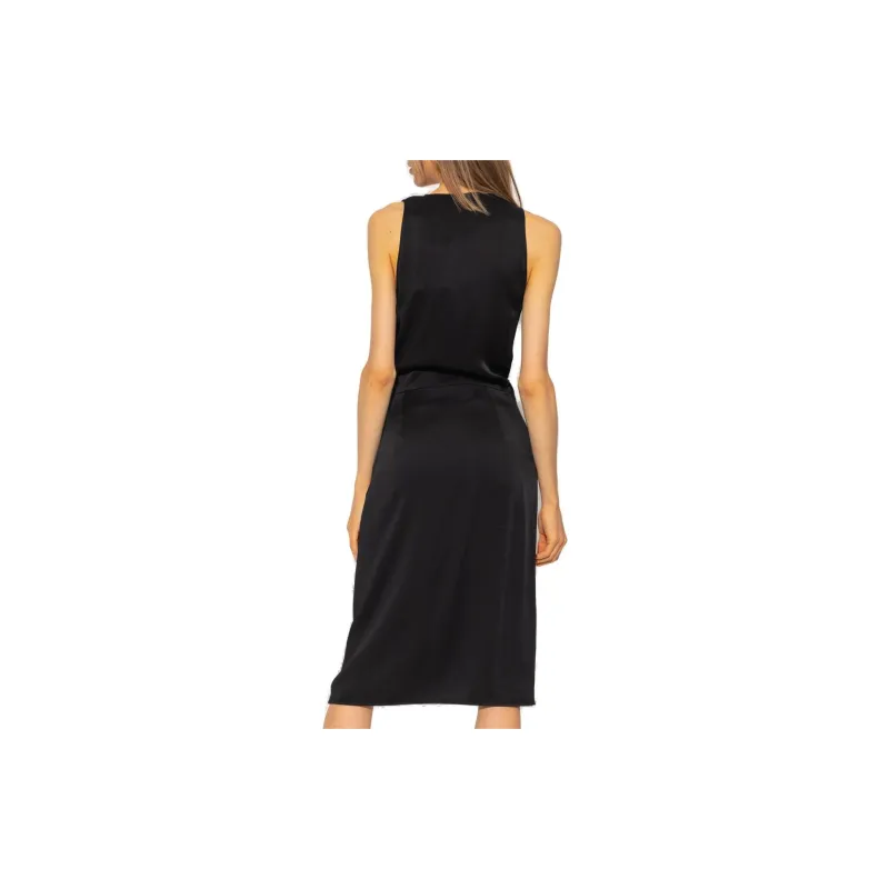 Givenchy Wrap-Over U-Lock Closure Midi Dress-2