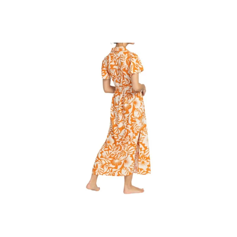 BILLABONG Sweet Day Maxi Dress Short Sleeved Dress Women's Yellow-2