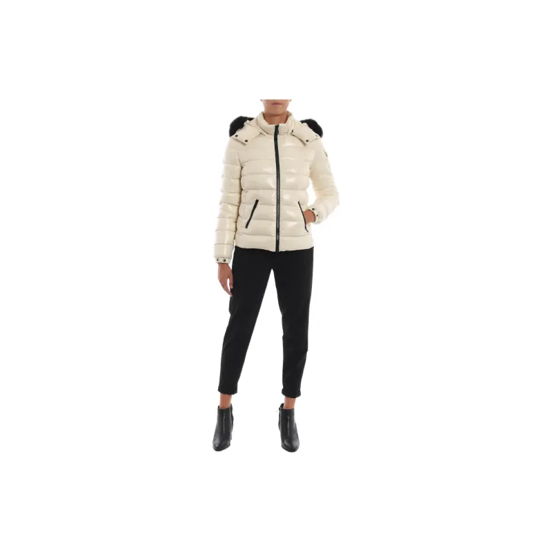Moncler Badyfur Series Down Jackets Women's Cream-1