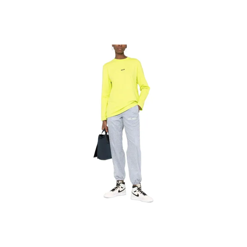 PALM ANGELS Knitted Sweatpants Women's Gray-1