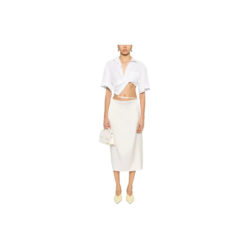 Jacquemus Logo Plaque Midi Skirt-1