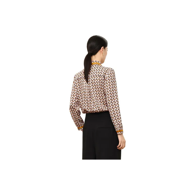JZ. ANNAKRO Shirt Women's Flower Earth Yellow-1