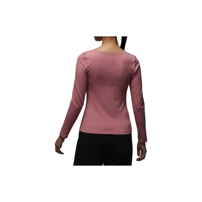 Jordan T Shirts Women's Stardust Red-4