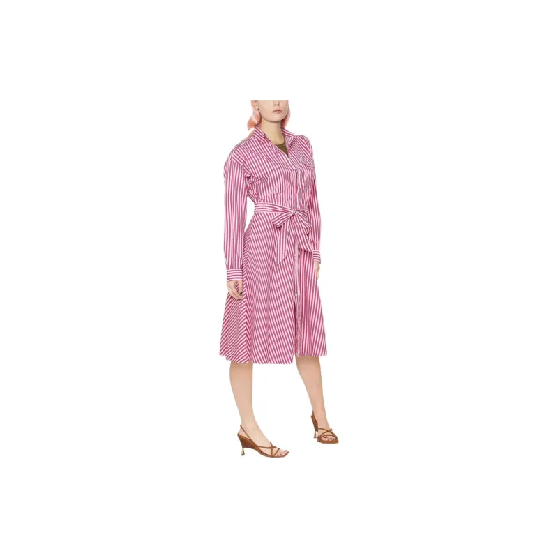 Polo Ralph Lauren SS22 Long Sleeved Dress Women's Pink-3