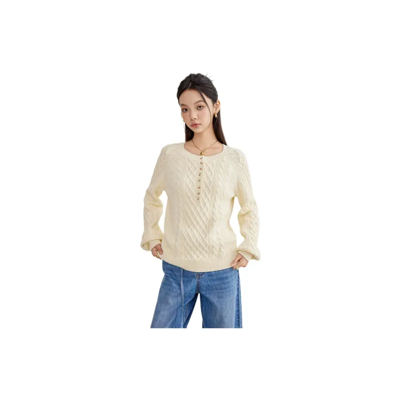 A21 Knitwear Women's Beige Apricot-1