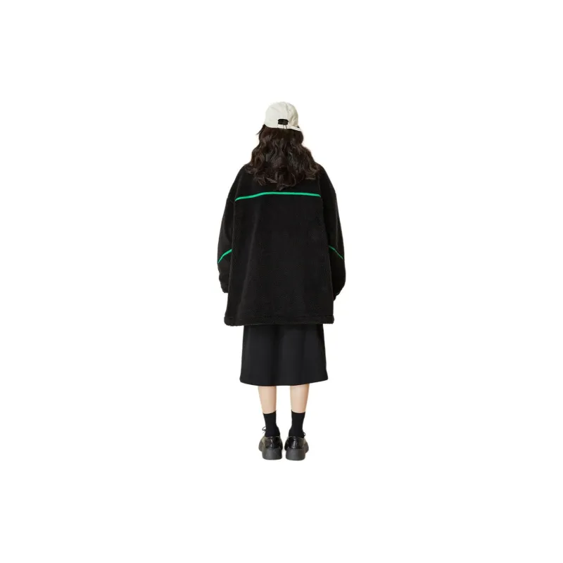 B.Duck Velvet feel Coat Women's Black-1