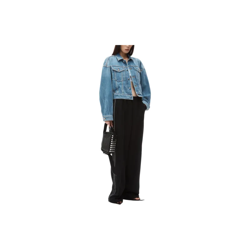 Alexander Wang Cropped Denim Jacket-1