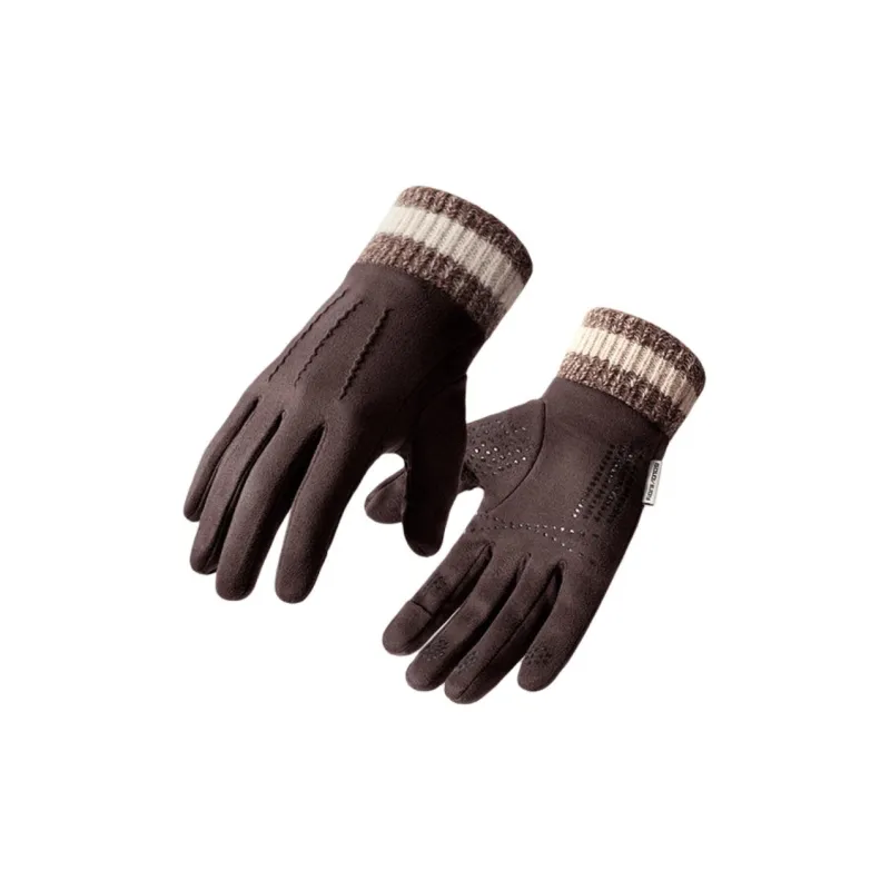 TANLU Riding Equipment Cycling Glove Winter Unisex Suede One Size-1