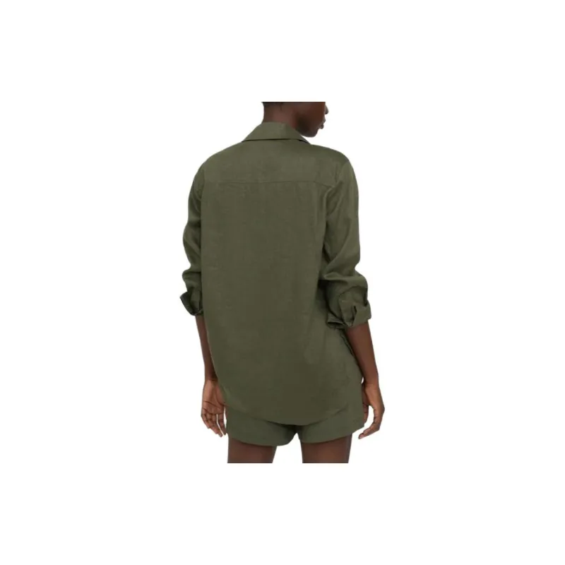 THEORY Shirts Women's Olive Green-2