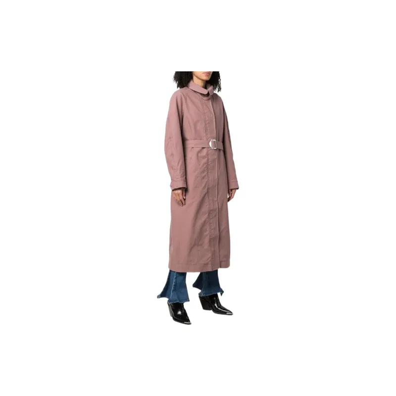 DIESEL Trench Coats Women's Brick Pink-3