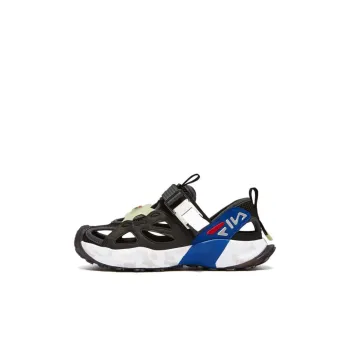 FILA KIDS Promenade Anti Slip Wear Resistant Children's Sandals Black White Blue Kids'