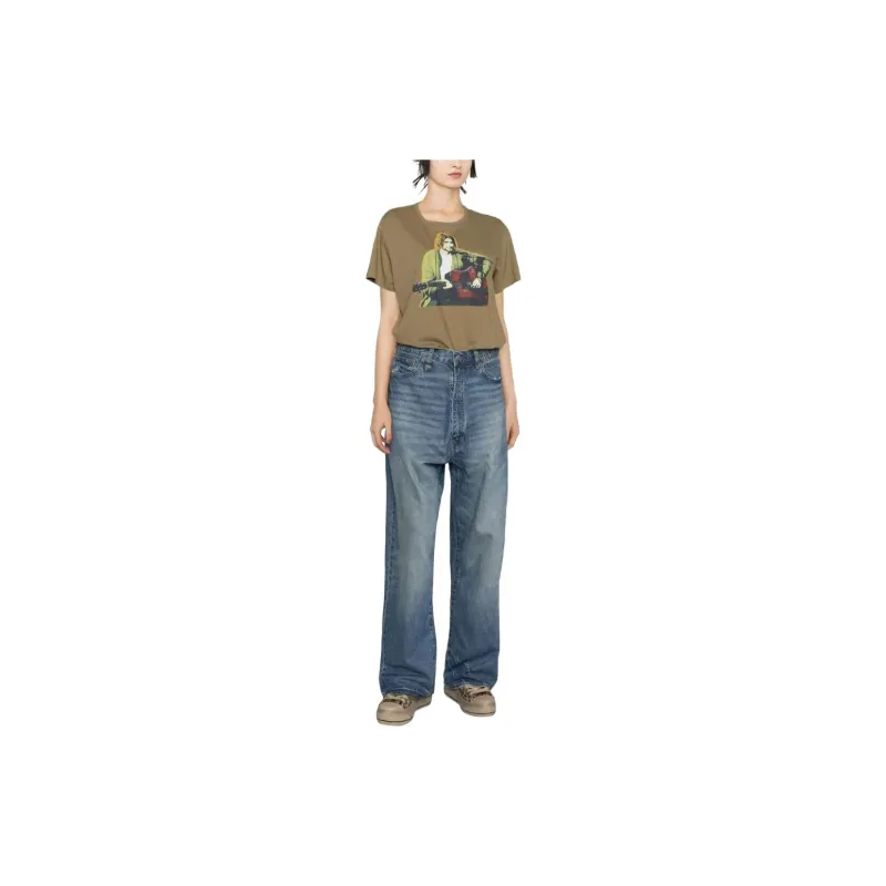 R13 Cotton Graphic print T shirt-1