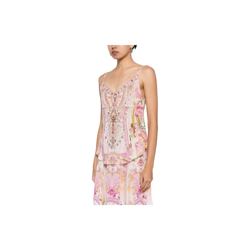 CAMILLA Fresco Fairytale Silk Tank Top-3