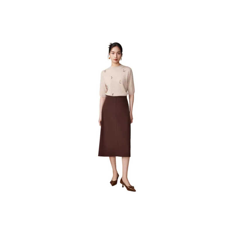 BBLLUUEE Sweater Women's Vanilla Apricot-5
