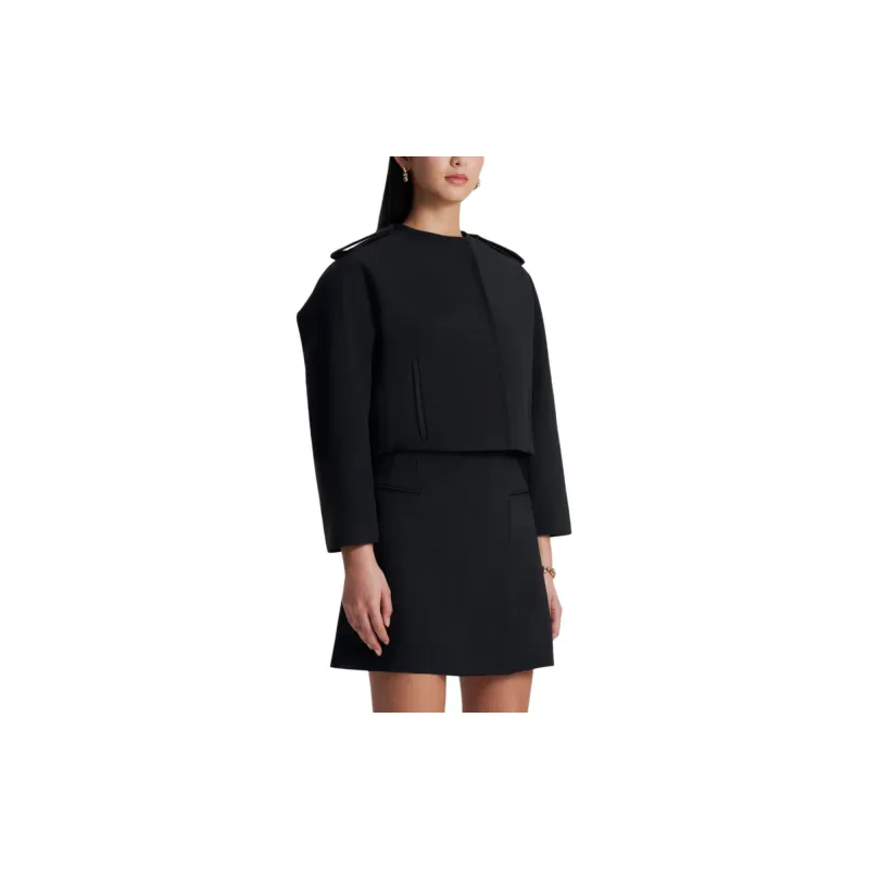 SCANLAN THEODORE Cady Cocoon Sleeve Jacket Jackets Coats Women's BLACK/Black-3