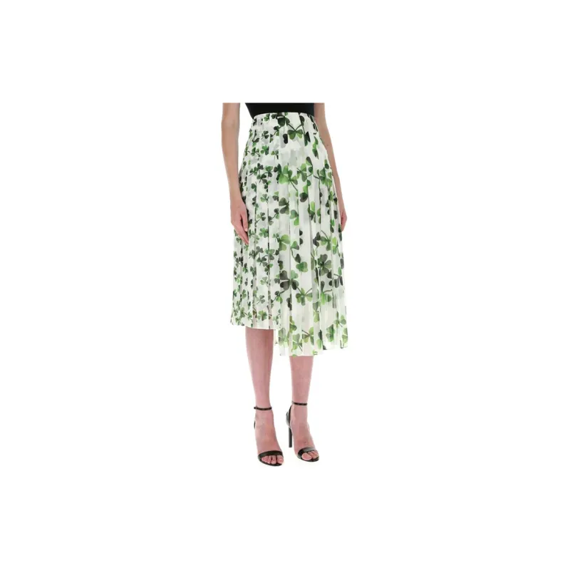 LOEWE Casual Long Skirts Women's Green-4