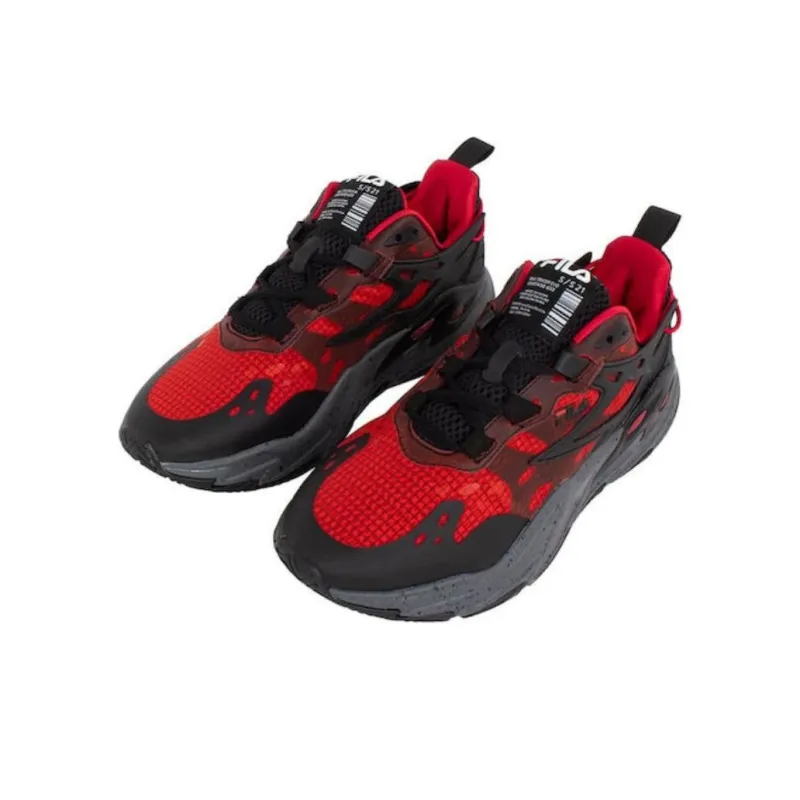 FILA Ray Tracer Cushioning Anti-Slip And Wear-Resistant Mid-Top Casual Shoes Men's Red-1