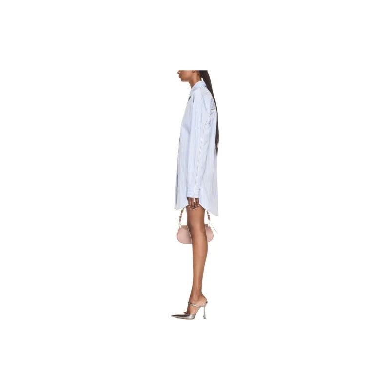 OFF WHITE Pinstriped Long Sleeved Poplin Shirt-1