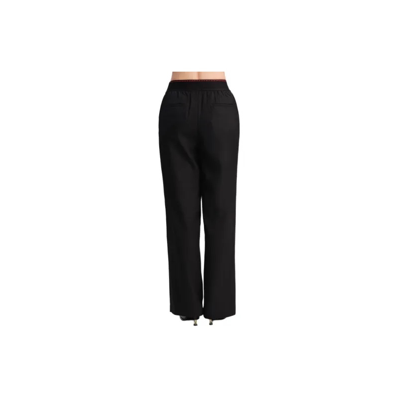 Blood Glitter Casual Pants Women's Black-3